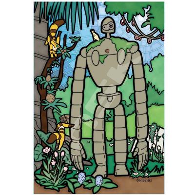 Stained Glas Pussel 126P Robot Gardener - Castle in the Sky Semic