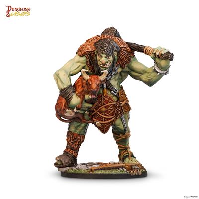Yahazzal The Hungry Troll - Dungeons & Lasers Miniature Set Archon Studio