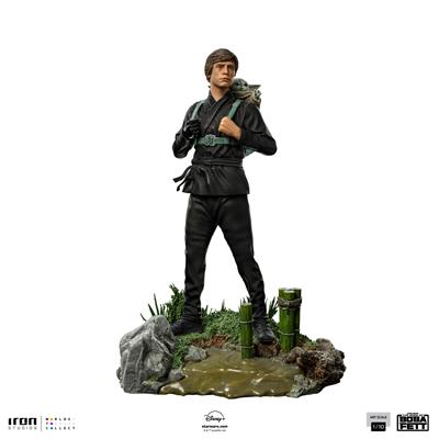 Luke Skywalker och Grogu Träningsstaty - Art Scale 1/10 Iron Studios & MiniCo