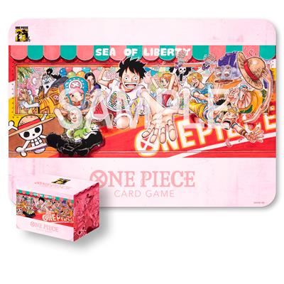 One Piece Card Game - Spelmatta och Kortfodral Set - 25:e Utgåvan Bandai TCG