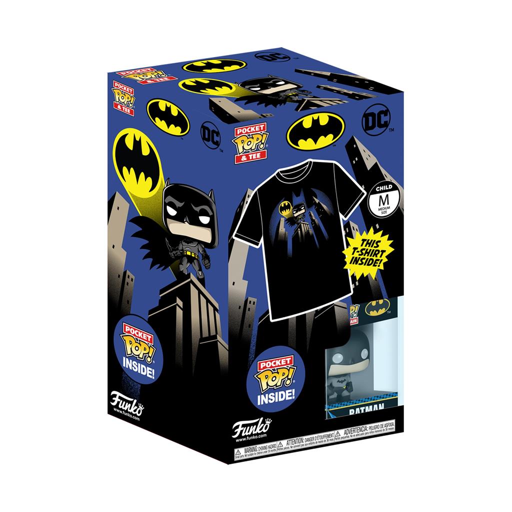 Funko Pocket Pop & Tee: DC - Batman (Storlek M) Funko