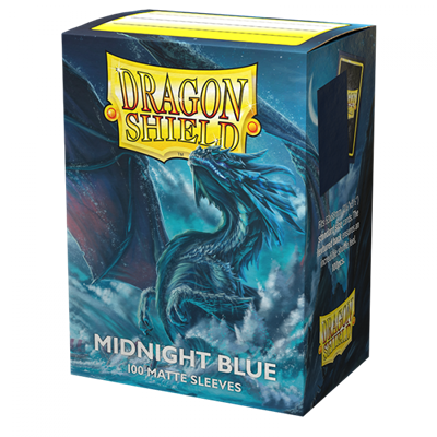 Dragon Shield Standard Matte Sleeves - Midnight Blue (100 Sleeves) Arcane Tinmen