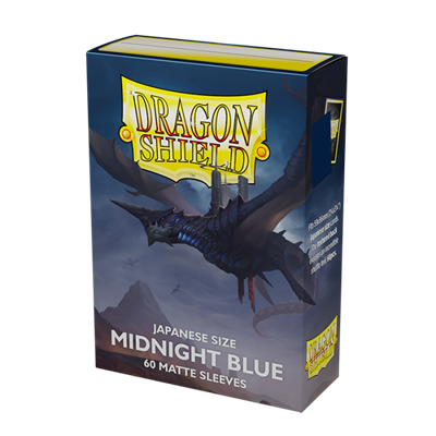 Dragon Shield Japansk Storlek Matt Ärmar - Midnattsblå (60 Ärmar) Arcane Tinmen