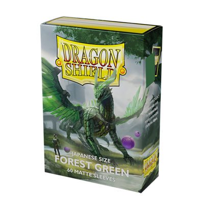 Dragon Shield Japansk Storlek Matt Fodral - Skogsgrön (60 Fodral) Arcane Tinmen