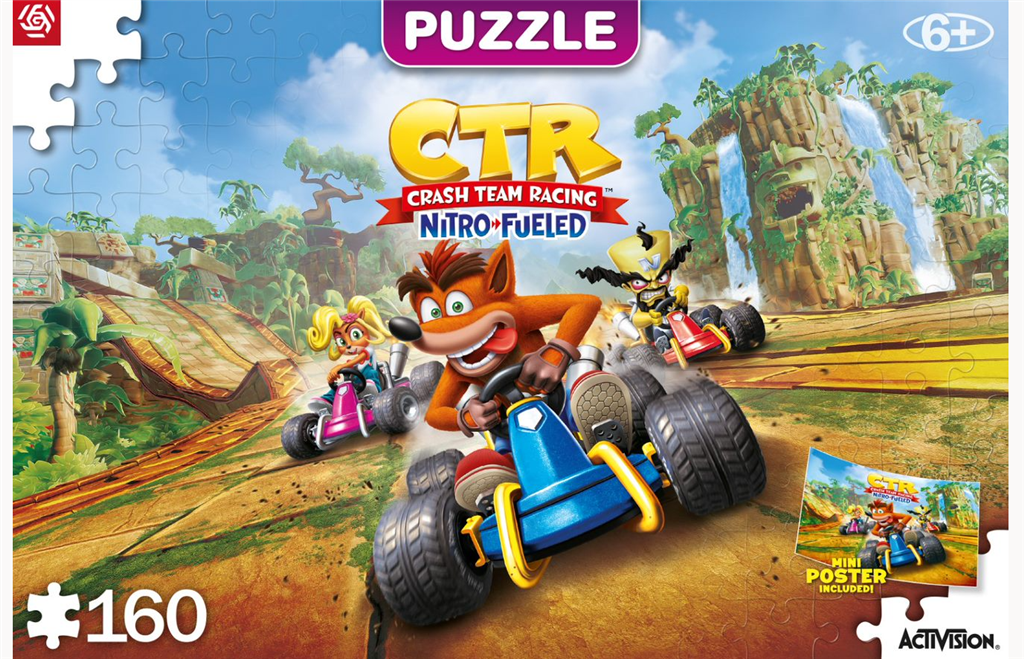Crash Team Racing Nitro-Fueled Pussel 160 Bitar för Barn Good Loot