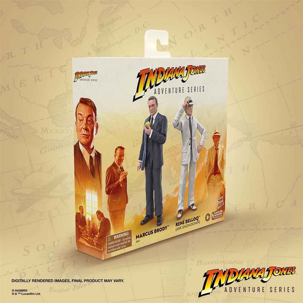 Indiana Jones Adventure Series Marcus Brody & René Belloq (Ark Showdown) Hasbro