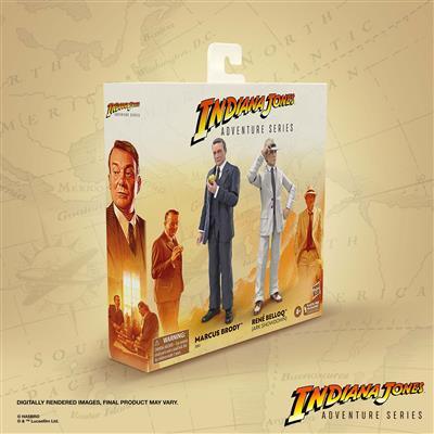 Indiana Jones Adventure Series Marcus Brody & René Belloq (Ark Showdown) Hasbro