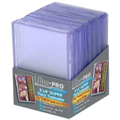 UP - Toploader - 3" x 4" Supertjock 100PT (25 bitar) Ultra Pro