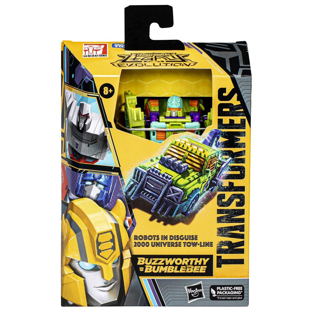 Transformers Buzzworthy Bumblebee Legacy: Evolution Robots in Disguise 2000 Universe Tow-Line Hasbro