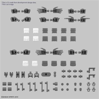 30MM 1/144 Alternativa Delar Set 12 (Handdelar / Multijoint) Bandai