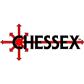 Chessex Marble Mini-Polyhedral Oxi-Copper/White 7-Die Set Chessex