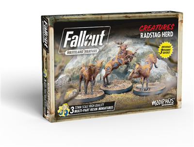 Fallout: Wasteland Warfare - Radstag Herd Miniatyrset Modiphius Entertainment