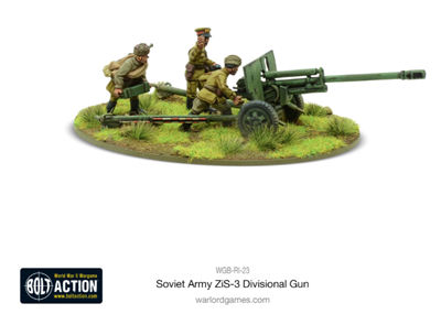 Bolt Action - Sovjetisk ZIS-3 76mm Divisionskanon Warlord Games