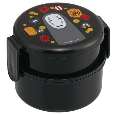 Ghibli - Tvålagers Rund Lunchlåda No Face & Lantern - Spirited Away Semic