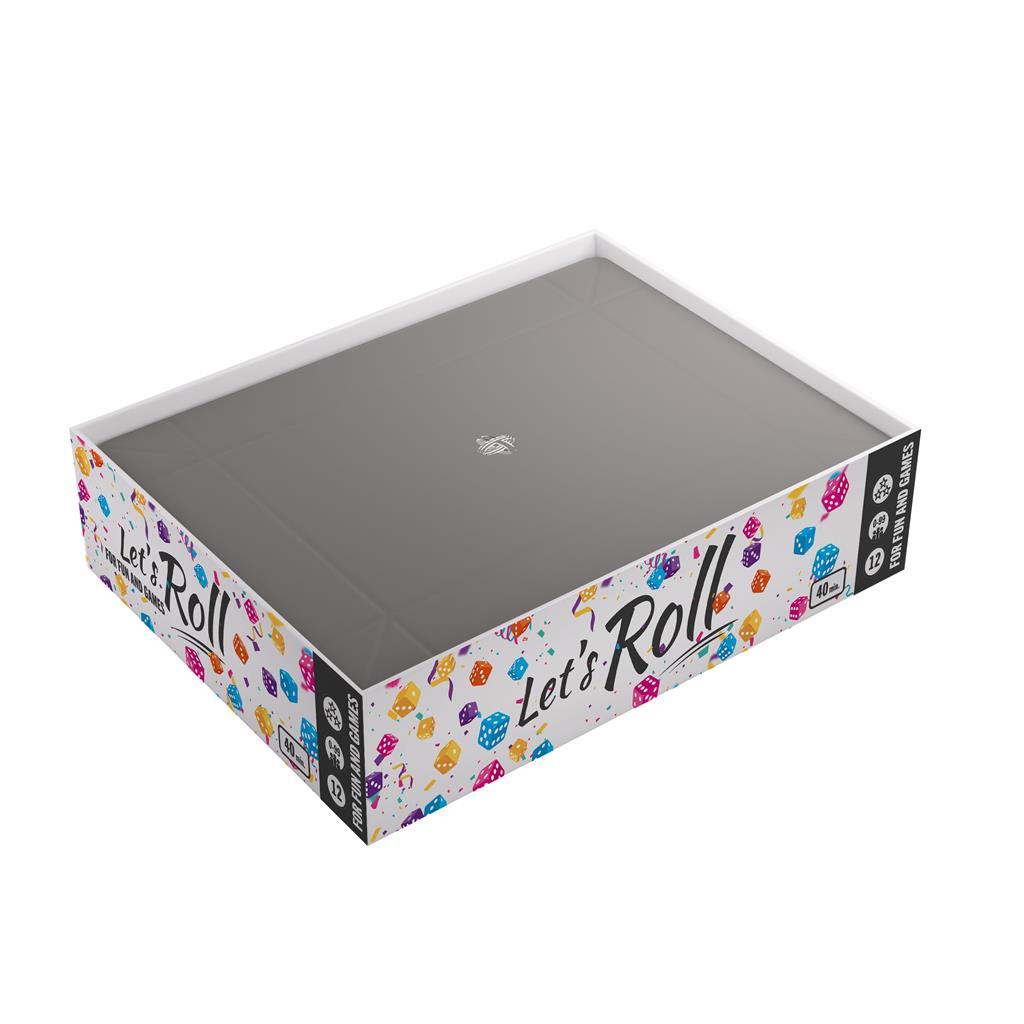 Gamegenic - Magnetisk Tärningsbricka Rektangulär Svart/Grå Gamegenic