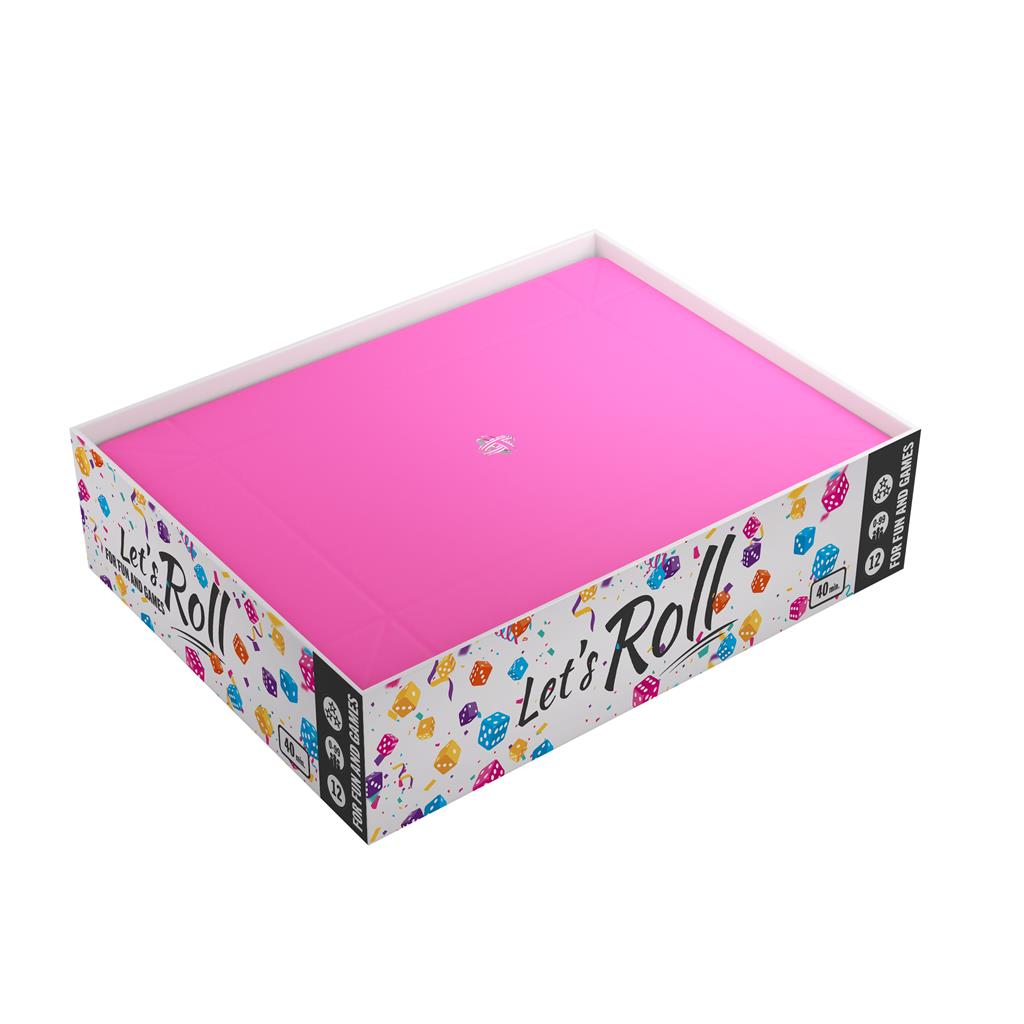 Gamegenic Magnetisk Tärningsbricka Rektangulär Svart/Rosa Gamegenic