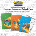 UP - 3-pack Turnering Folio (Serie 1) för Pokémon Ultra Pro