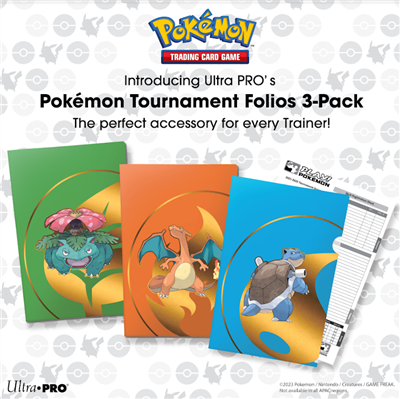 UP - 3-pack Turnering Folio (Serie 1) för Pokémon Ultra Pro