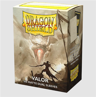 Dragon Shield Standard Storlek Matte Dual Sleeves - Valor (100 Sleeves) Arcane Tinmen