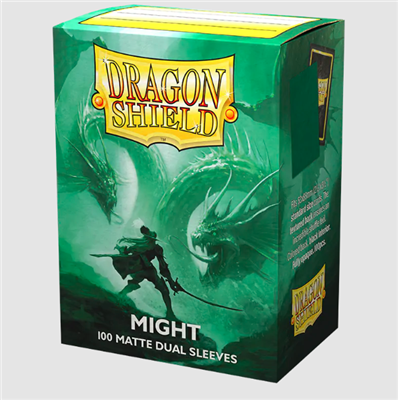Dragon Shield Standard size Matte Dual Sleeves - Might (100 Sleeves) Arcane Tinmen