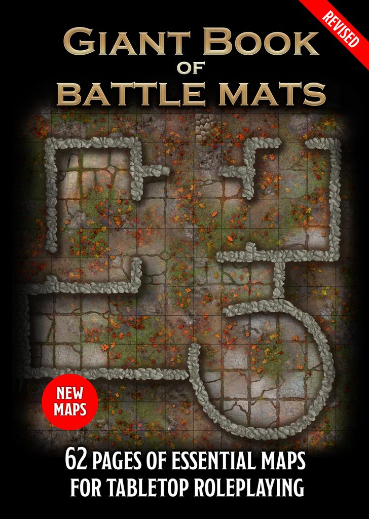 Giant Book of Battle Mats (Revised) - A3 to A2 RPG Maps Loke BattleMats