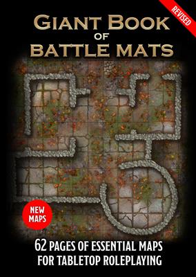 Giant Book of Battle Mats (Revised) - A3 to A2 RPG Maps Loke BattleMats