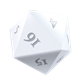 UP - Vivid Heavy Metal D20 Dice Set (2ct) - Vit Ultra Pro