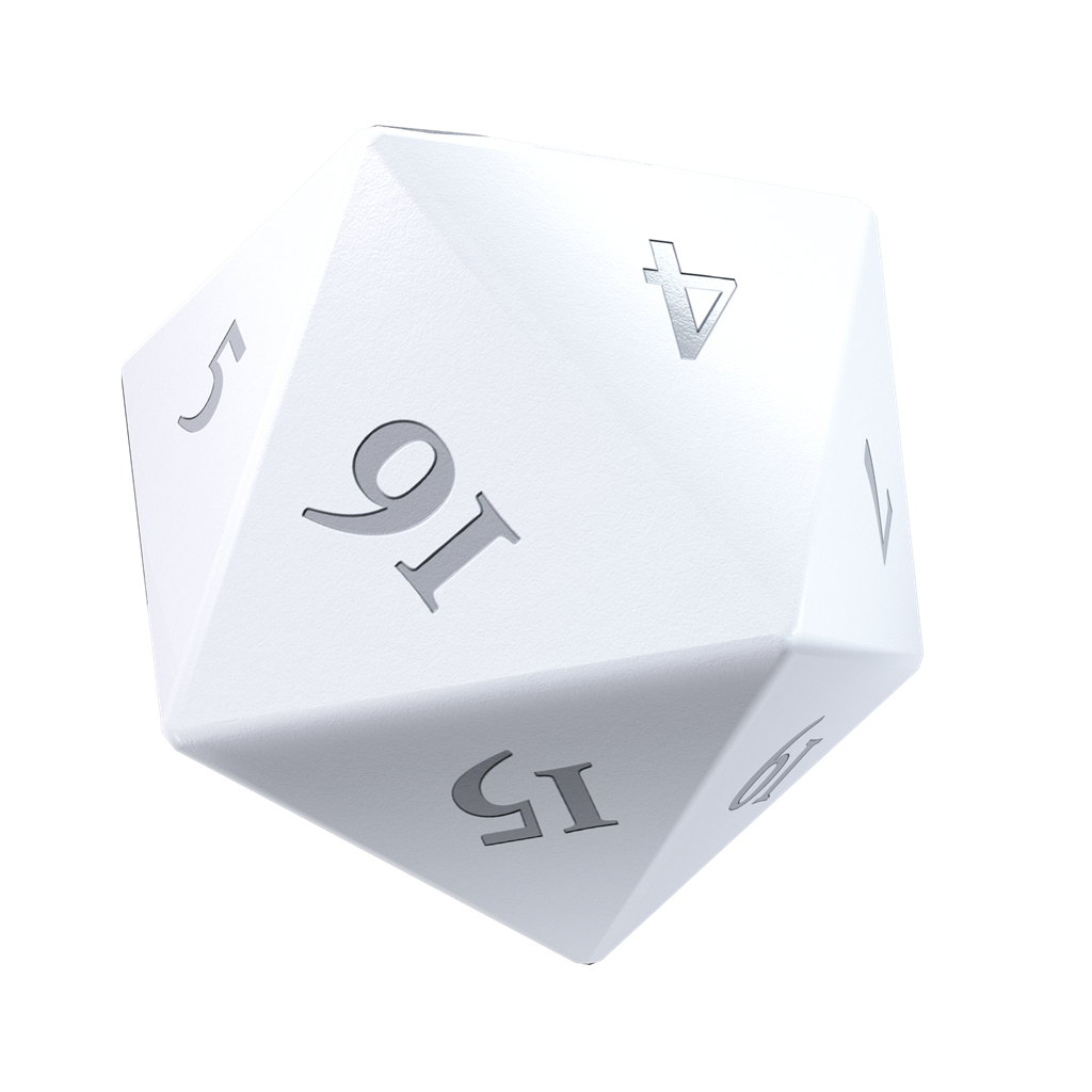 UP - Vivid Heavy Metal D20 Dice Set (2ct) - Vit Ultra Pro