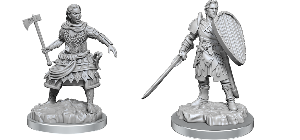 D&D Nolzur's Marvelous Miniatures: Human Fighters