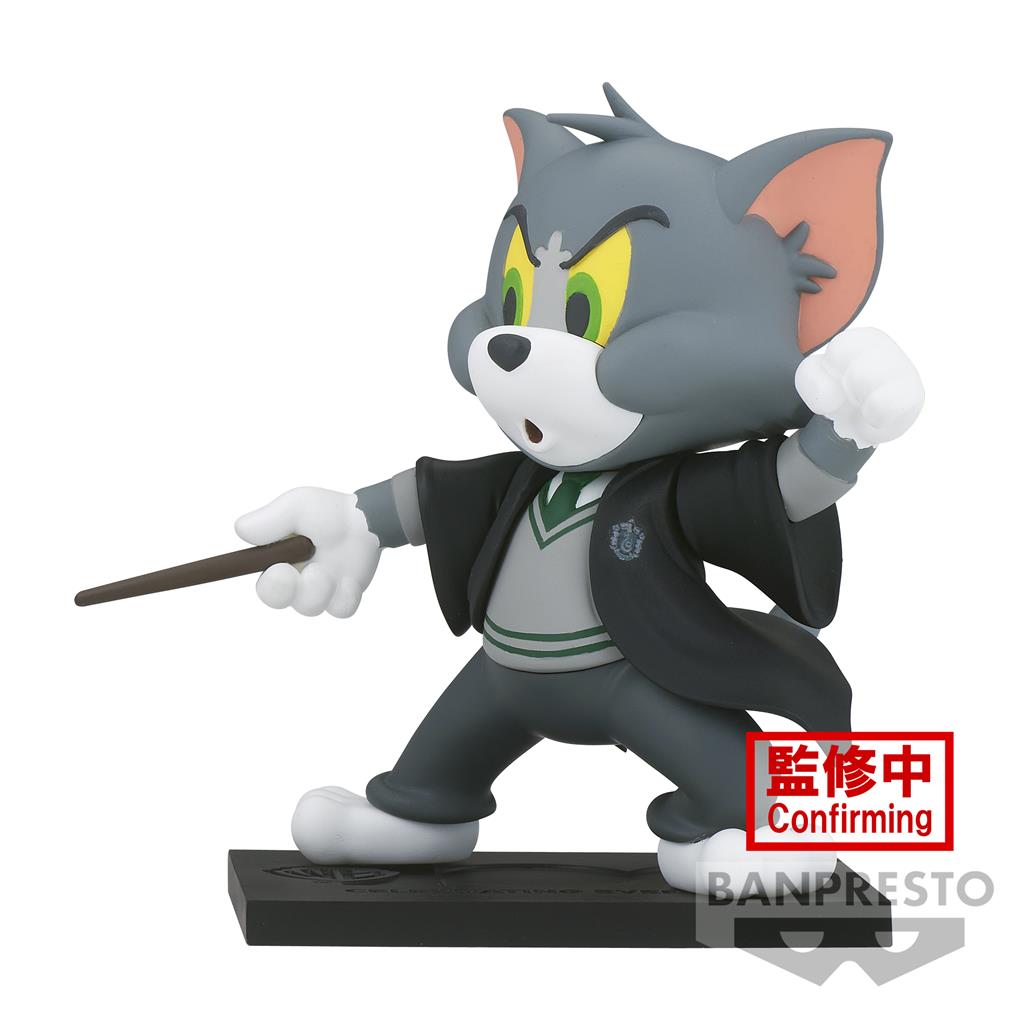 Tom And Jerry Figurkollektion – Slytherin Tom och Gryffindor Jerry – WB100-årsjubileum Bandai