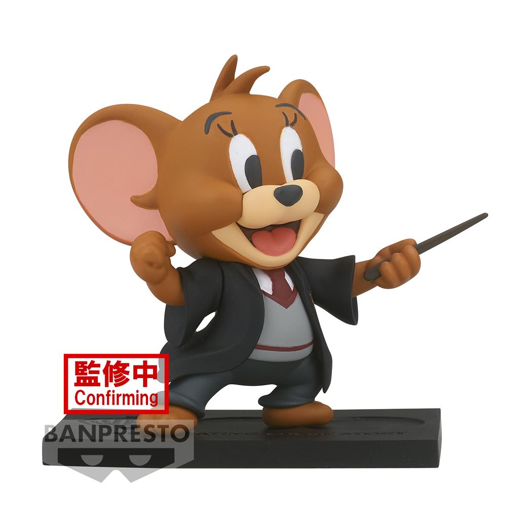 Tom and Jerry Figurkollektion – Slytherin Tom och Gryffindor Jerry – WB100 års jubileum Bandai