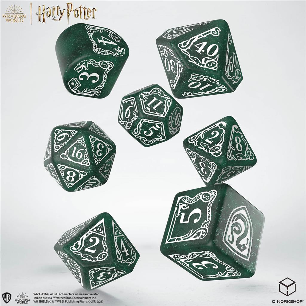 Harry Potter Slytherin Modern Dice Set - Grön Q-Workshop
