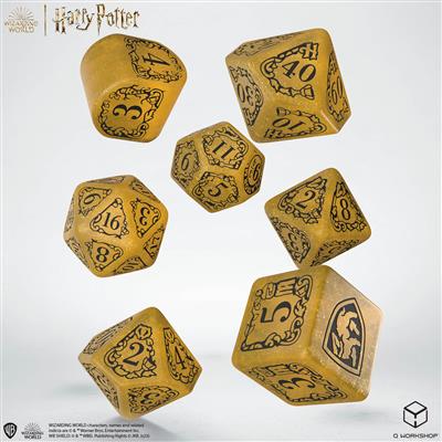 Harry Potter Hufflepuff Moderna Tärningsset - Guld Q-Workshop