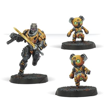 Infinity Húláng Shocktroopers med Submachine Gun Corvus Belli