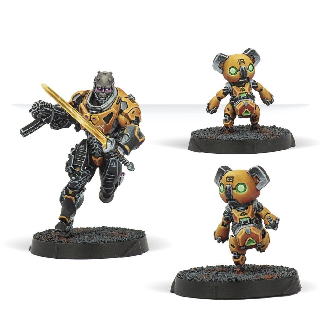 Infinity Húláng Shocktroopers med Submachine Gun Corvus Belli
