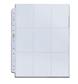 UP - Silver 9-Pocket Pages (11 Hole) Display (100 Pages) Ultra Pro