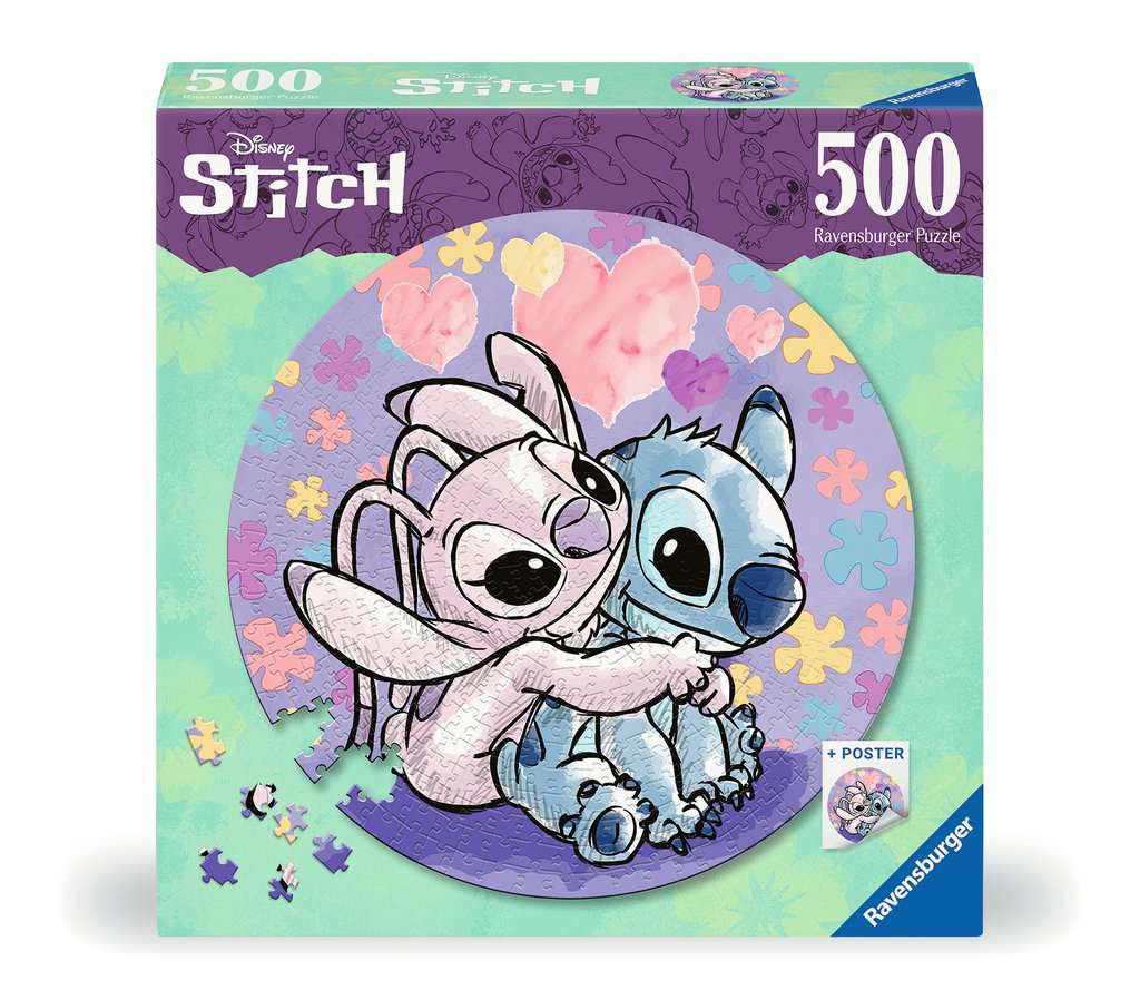 Ravensburger Puzzle - Rundpussel Stitch 500 delar Ravensburger