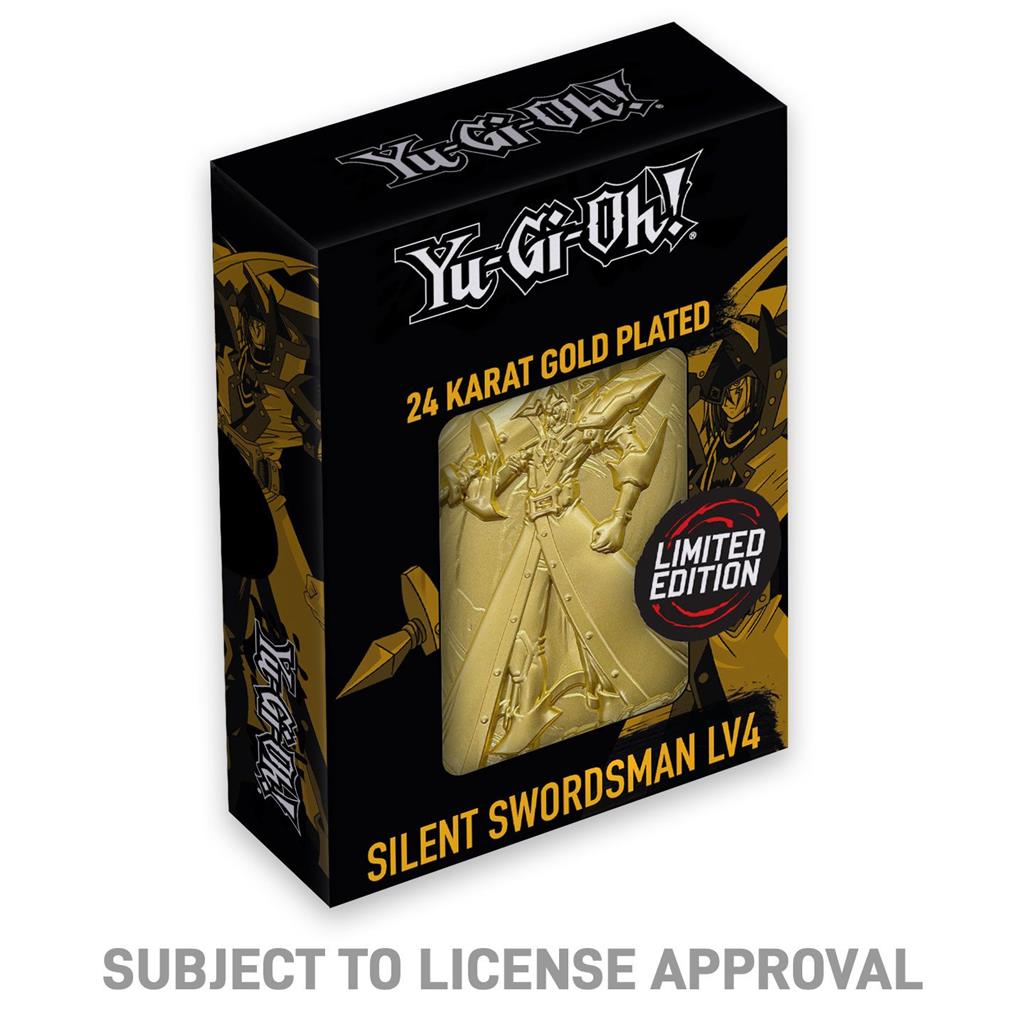 Yu-Gi-Oh! Limited Edition 24k Guldpläterad Silent Swordsman Metallkort Fanattik