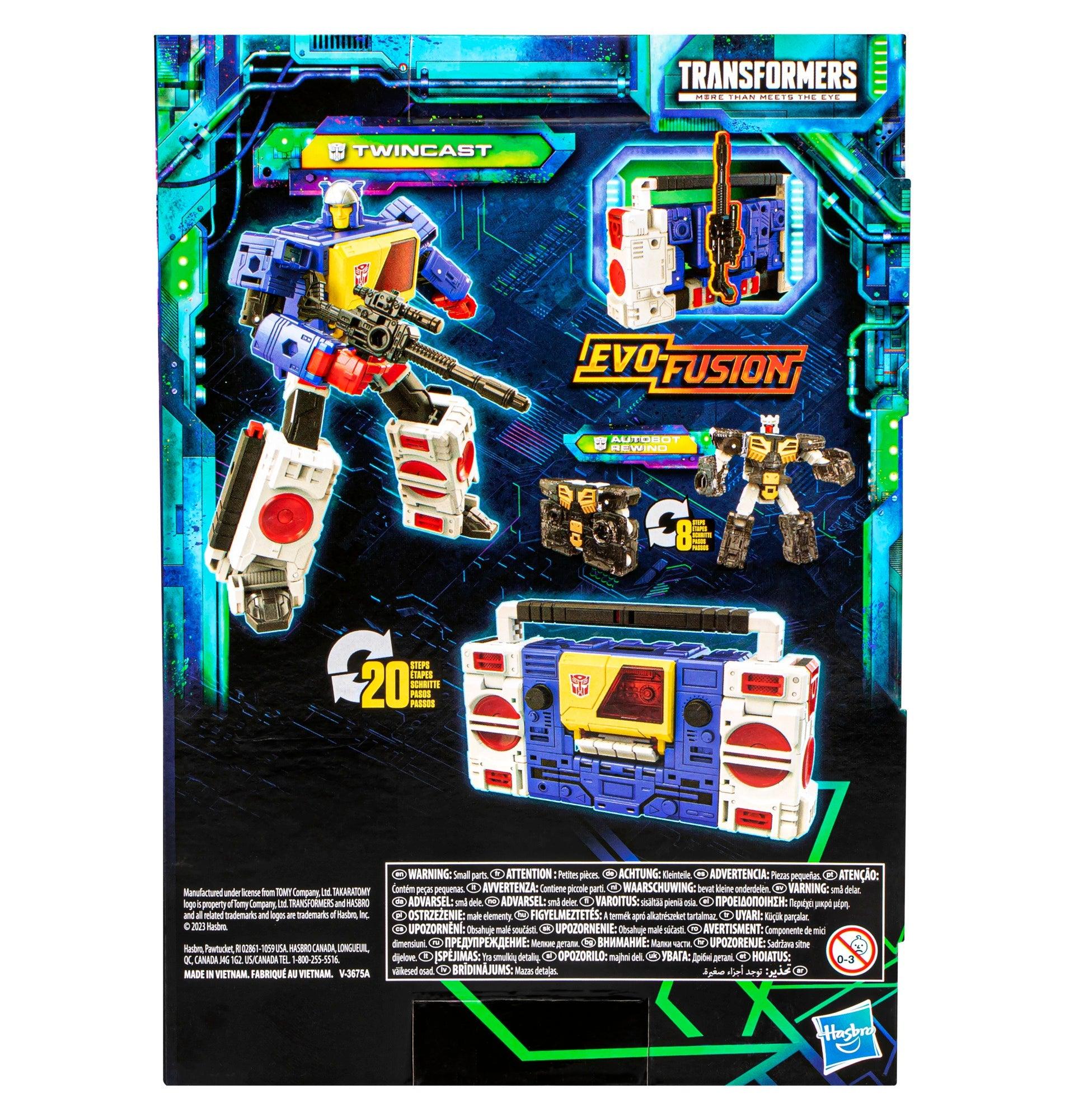 Transformers Legacy Evolution Twincast och Autobot Rewind Hasbro