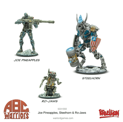 ABC Warriors: Joe Pineapples, Steelhorn & Ro-Jaws - EN Warlord Games