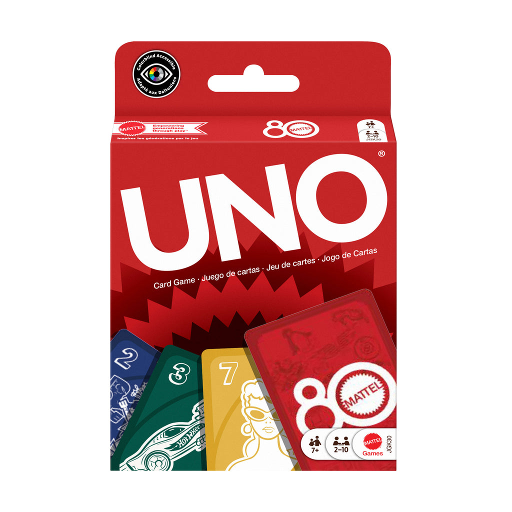 UNO – 80-årsjubileumsutgåva Rubinröd