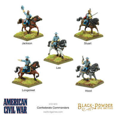 Black Powder Epic Battles - Konfedererade Befälhavare Warlord Games