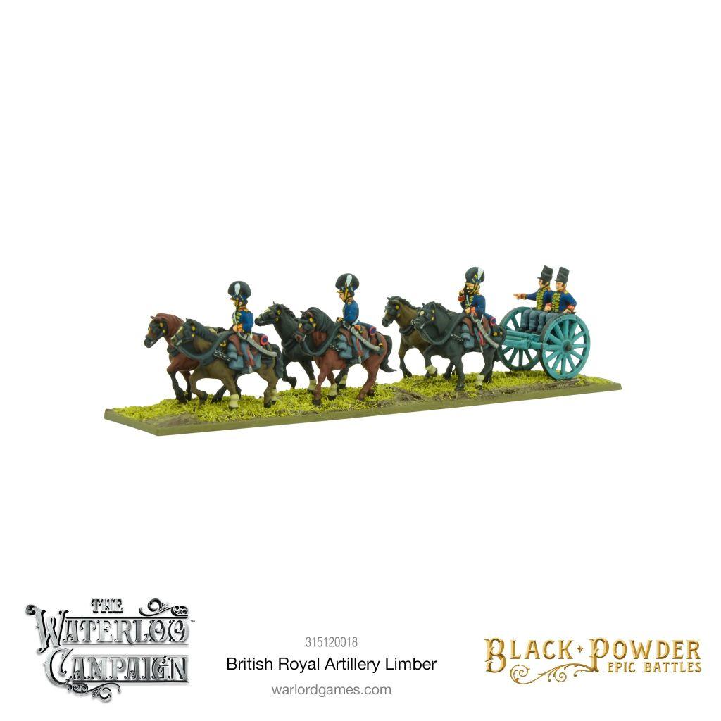 Black Powder - Epic Battles Waterloo - British Royal Artillery Limber Warlord Games