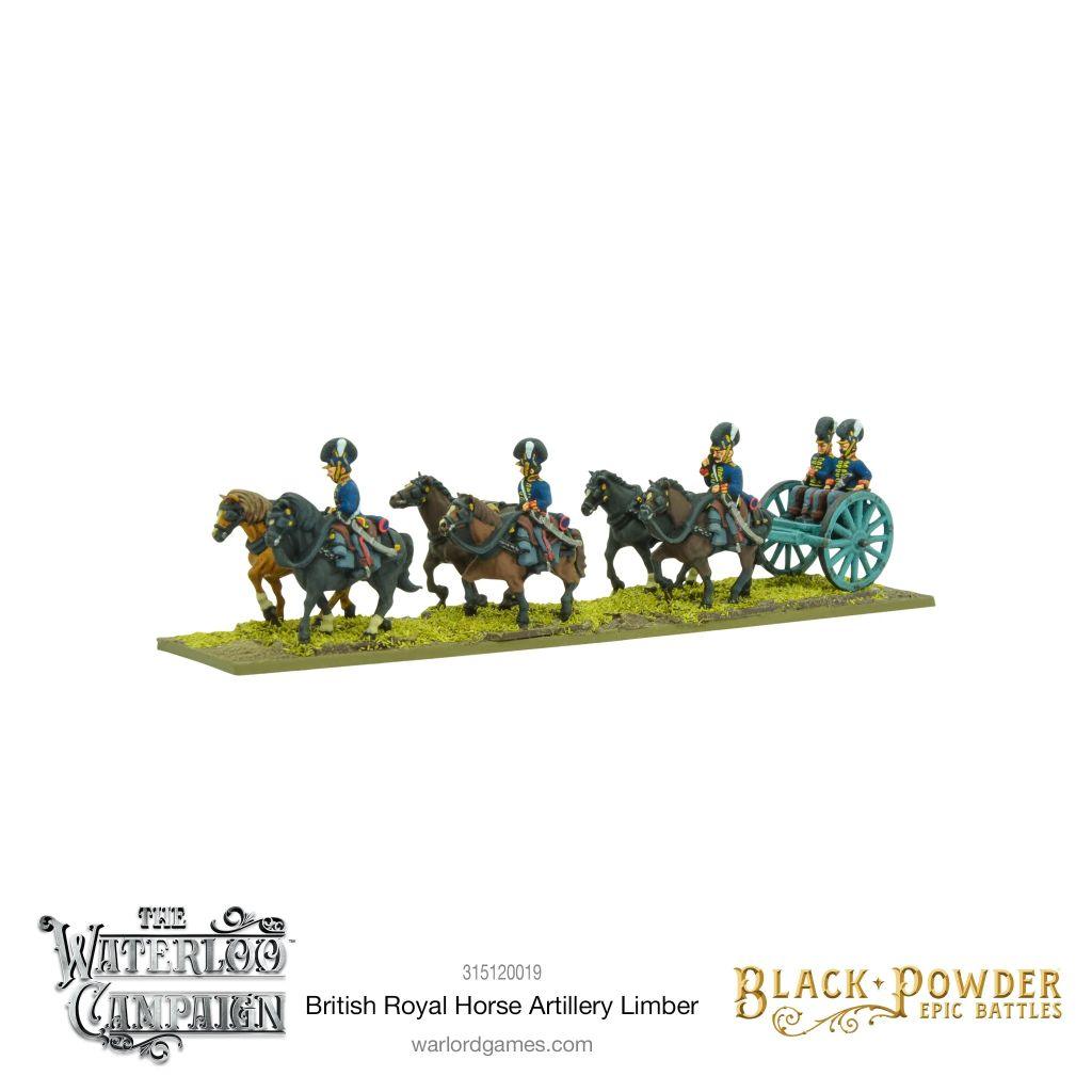 Black Powder - Epic Battles Waterloo - British Royal Horse Artillery Limber Warlord Games