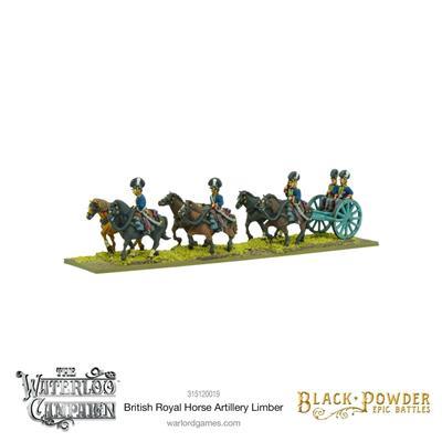 Black Powder - Epic Battles Waterloo - British Royal Horse Artillery Limber Warlord Games