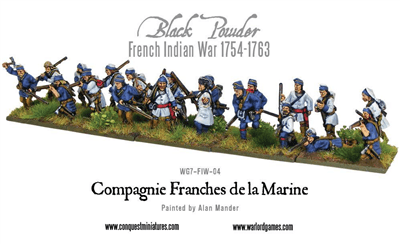 Black Powder Franska Indiska Kriget - Compagnie de la Marine Warlord Games