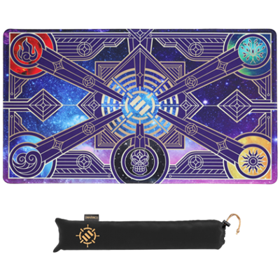 ENHANCE Trading Card Games TCG Playmat with Stitched Edges (Stars)