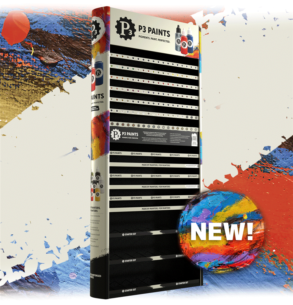 P3 Paints Free-Standing Display