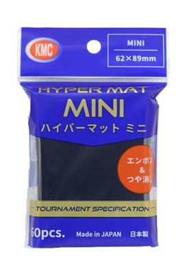 KMC Small Sleeves - Hyper MAT mini Black (60 Sleeves)