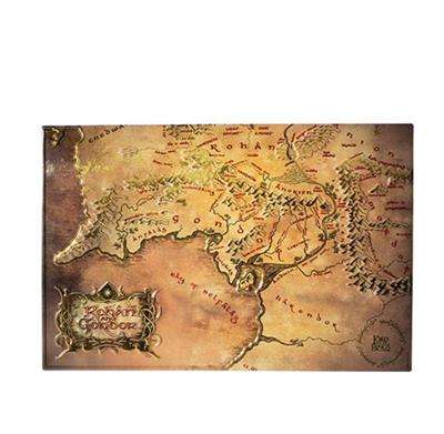 The Lord of the Rings - Aluminium plate Map - Rohan and Gondor